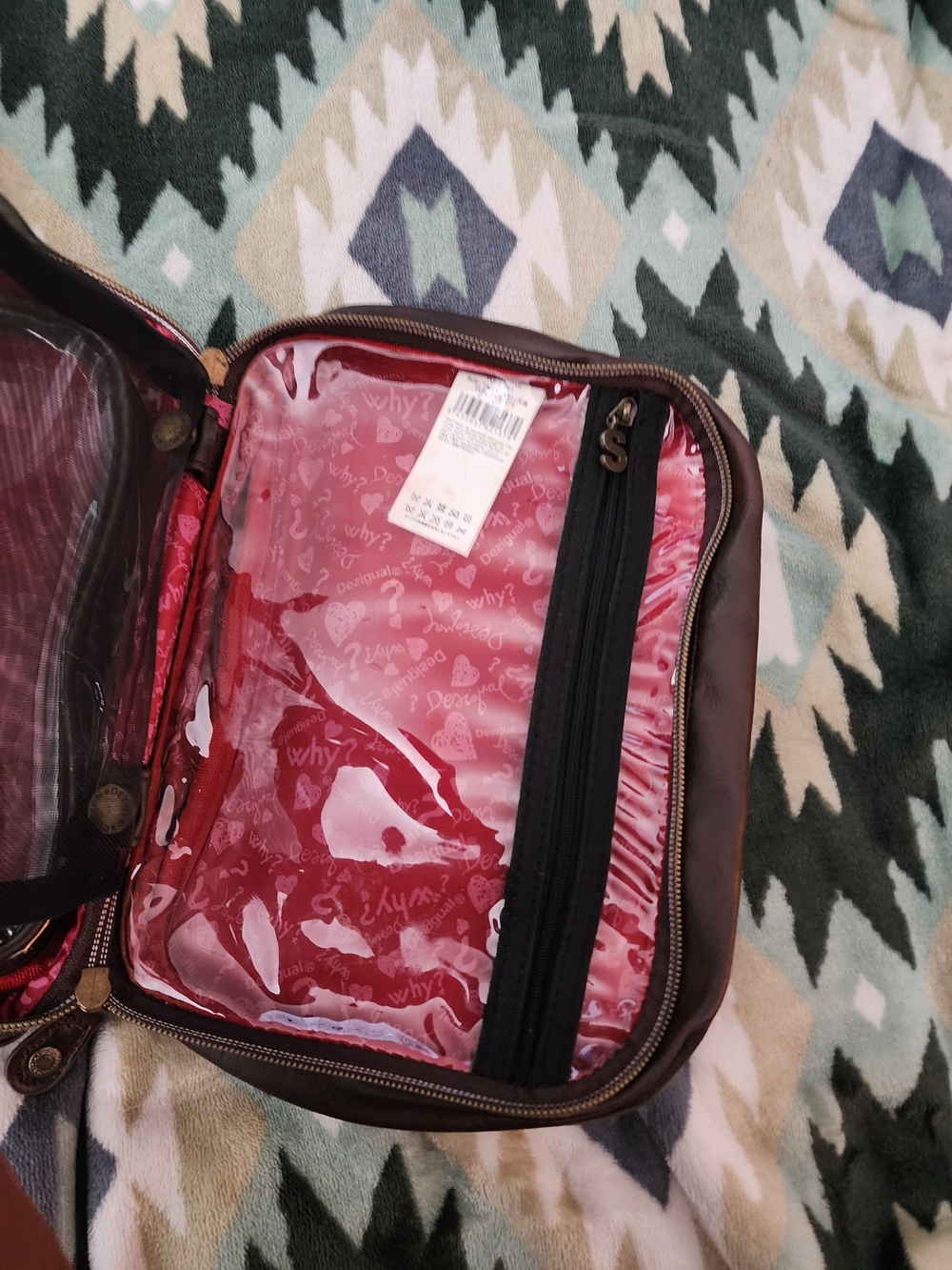 Desigual Multicolor Floral Patchwork Toiletry/Cosemetic  Bag - Picture 4 of 6